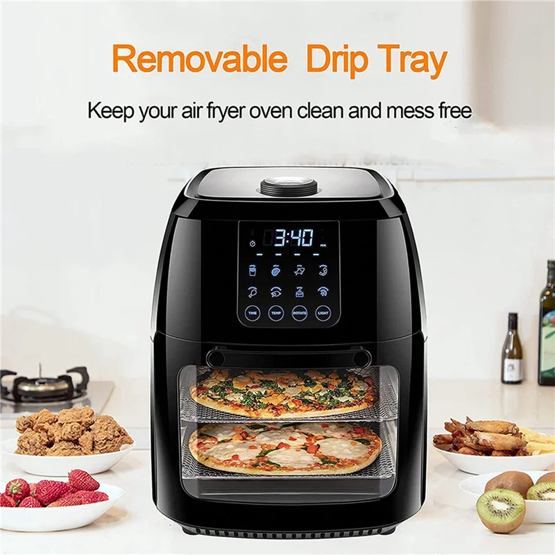 A39T-2X Replacement Drip Tray For 6Qt Chefman,Aria And Ultrean Air Fryer Oven,Air Fryer Replacement Parts,Nonstick Drip Pan