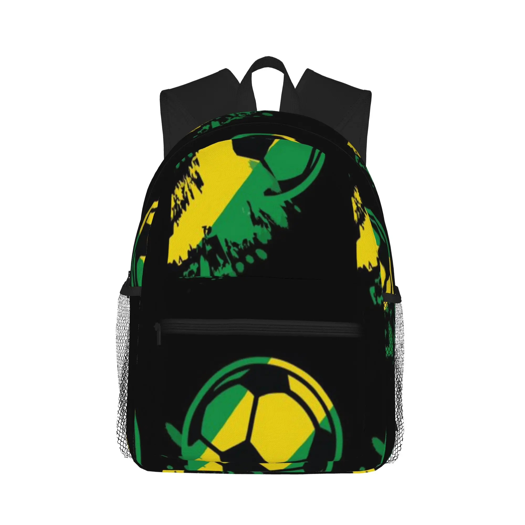 Brazil Soccer Flag Pride Football  Casual Backpack for Students and Adults Backpacks for women