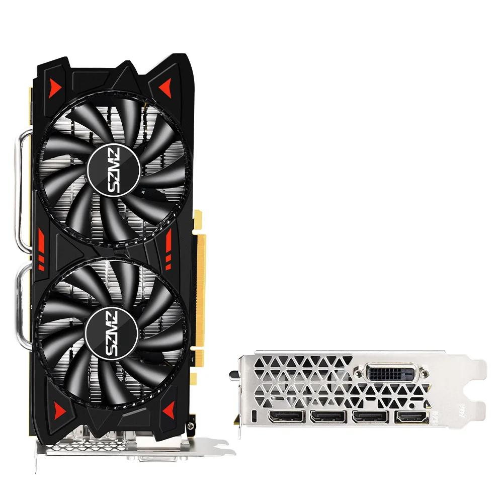 

OEM wholesale RX580 graphics card GDDR5 8gb RX580 2 fan cooling game computer graphics card computer GPU Table Game vga card