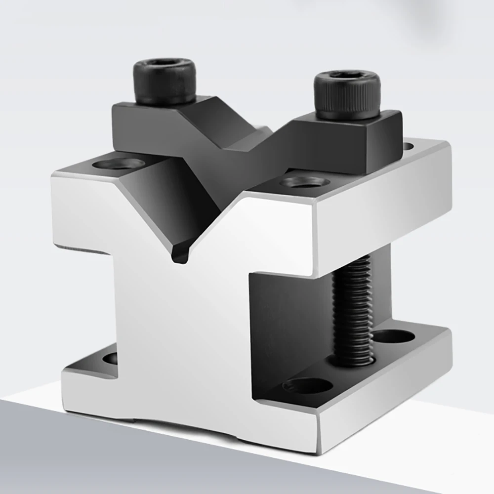 2PCS 90° V-Blocks Precision V-Type Fixture Cast Steel Clamp Tool 35x35x30mm For Shaft Measuring, Alignment & Inspection