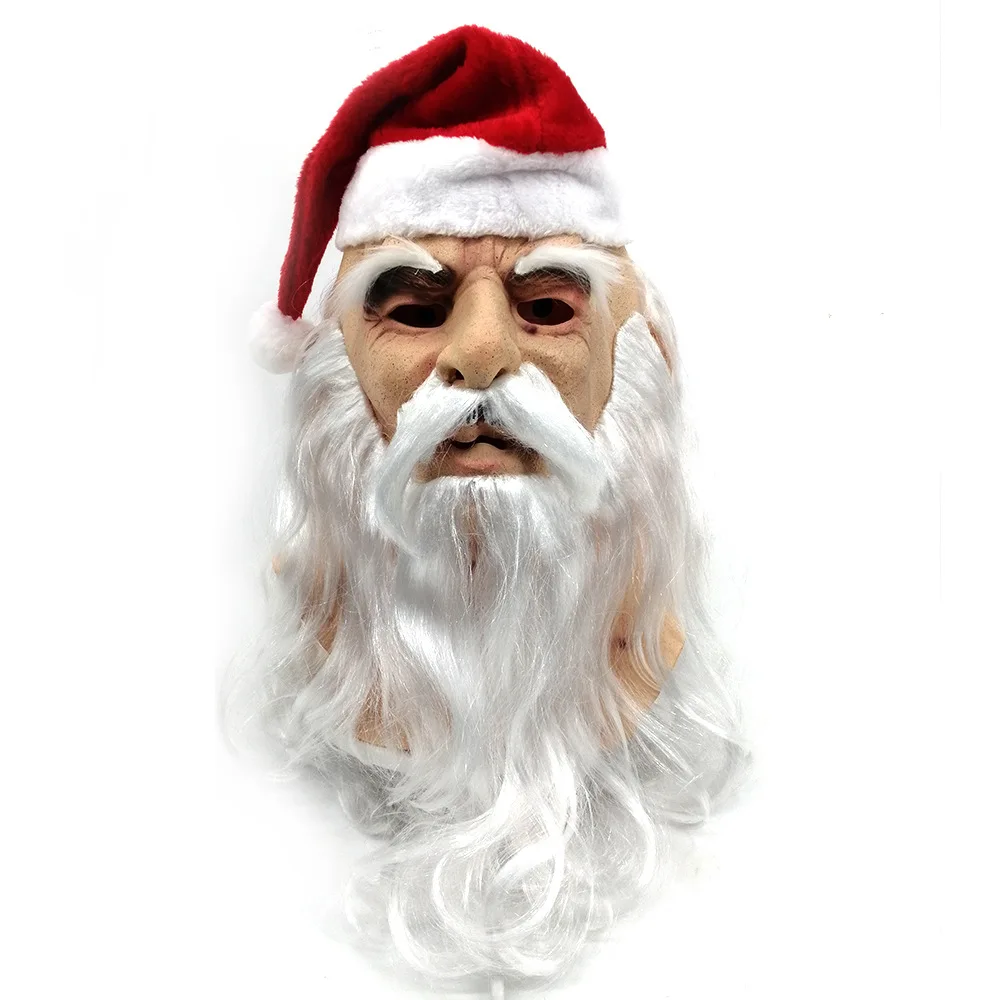 

2025 New Santa Claus M ask Santa Claus Party Supplies Cosplay Props Santa Claus Mask