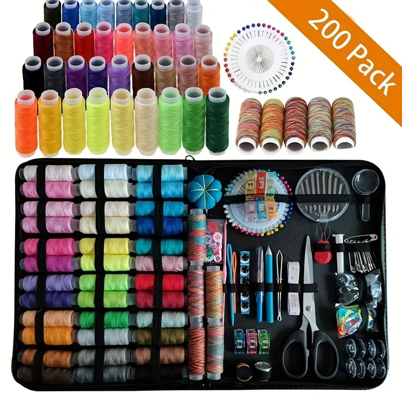 Sewing Kits DIY Multi-function Sewing Box Set for Hand Quilting Stitching Embroidery Thread Sewing Accessories Sewing Kits