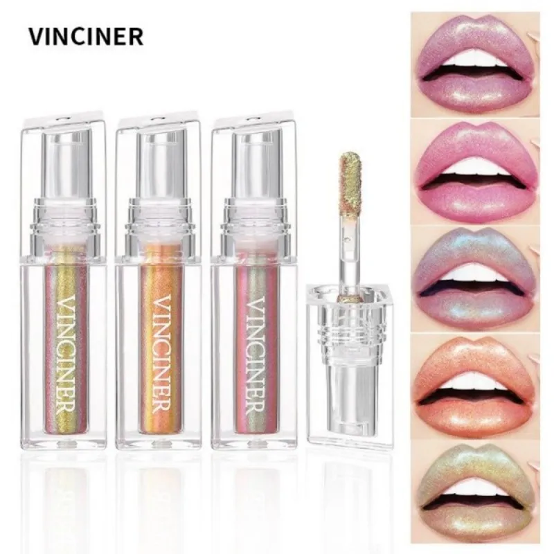 7つの魔法のリップグロス、ふっくら保湿で色が変わるリップグロス、歪まないオーロラカラフルリップグロス