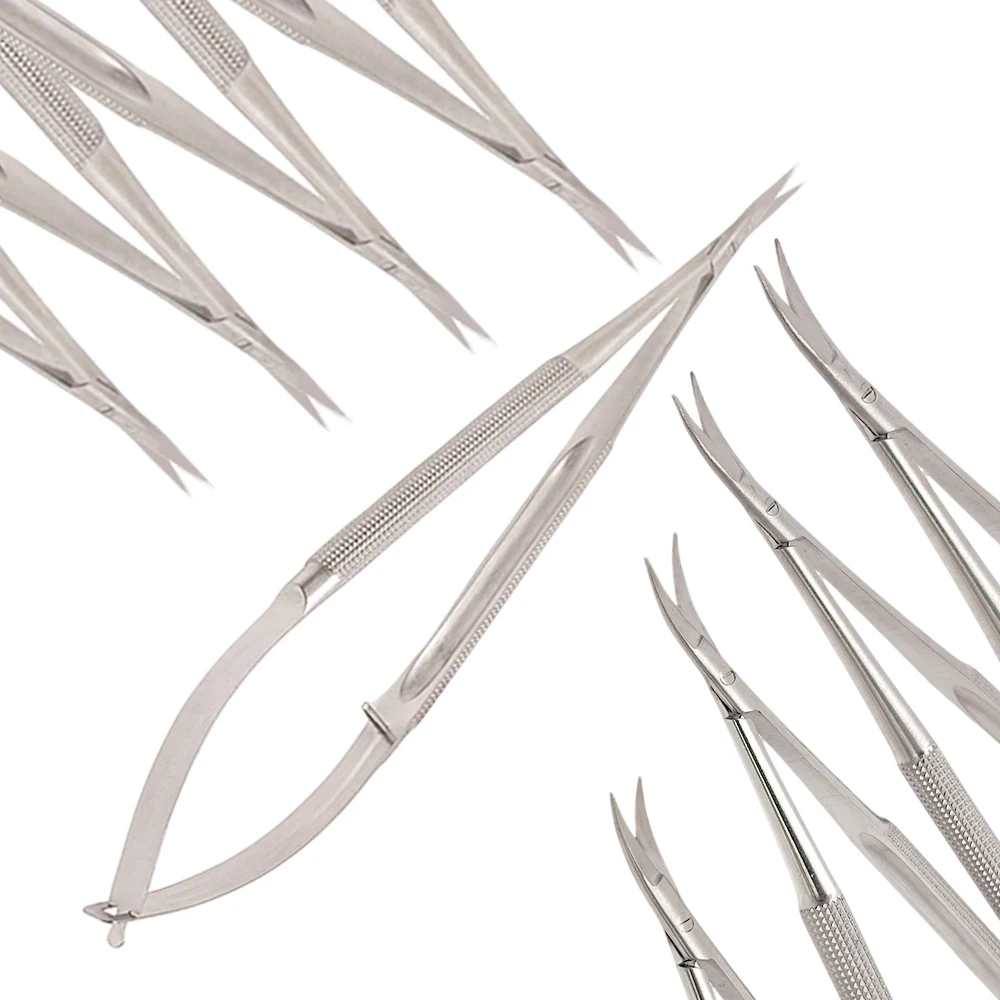 

Micro Castroviejo Cornea Scissors Stainless Steel for Eye Surgery Corneal and Dental Procedures Reusable Precision Instrument
