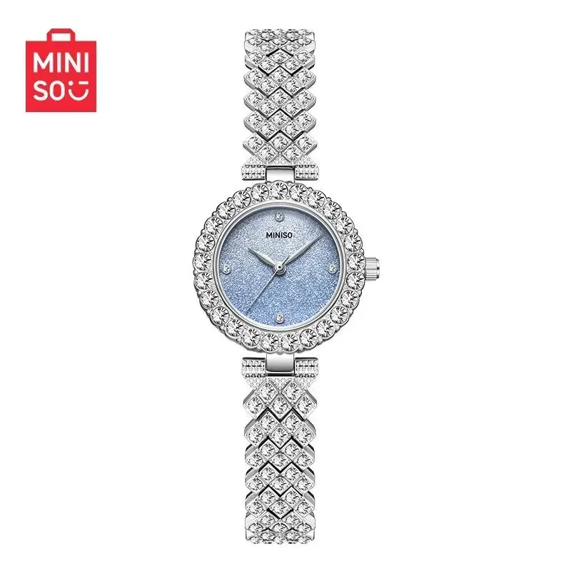 Genuine Miniso New Gradient Blue Tear Girl's Quartz Watch