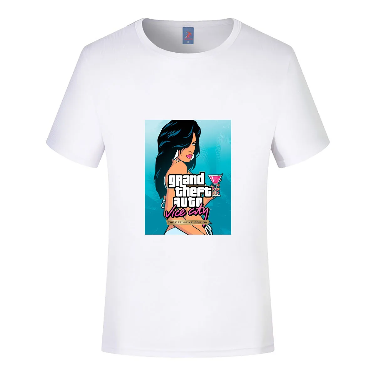 تي شيرت مطبوع من Game Gta Vice City للرجال والنساء بأكمام قصيرة ملابس قطنية ملابس الشارع الشهير