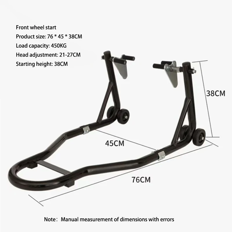 Motorcycle Full Set Front Wheel And Rear Wheel Support Stand Lifting Bracket Tire Repairing Tool Heavy Duty Rear Wheel Stand