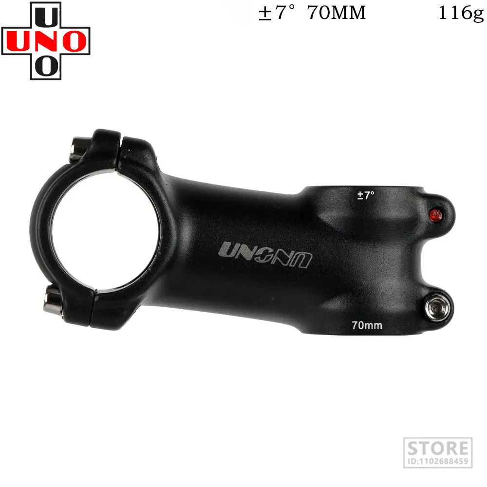 UNO Aluminum MTB Bicycle Stem  28.6*31.8mm 60-130mm +/- 7/17Degree Ultralight Handlebar  Matt Bike Accessories