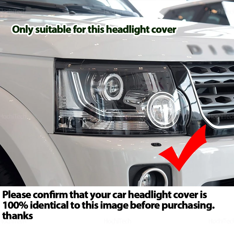 For Land Rover Discovery 4 LR4 L319 facelift 2014 2015 2016 Transparent Housing Front Headlights Lens Shell Glass Lampcover