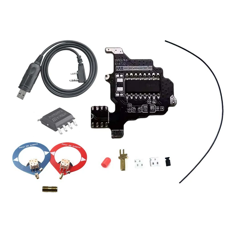 Модуль модификации Quansheng K5/K6 SI4732 + чип расширения 2 м + 2 антенны Xdonut, коротковолновое решение с двойной антенной