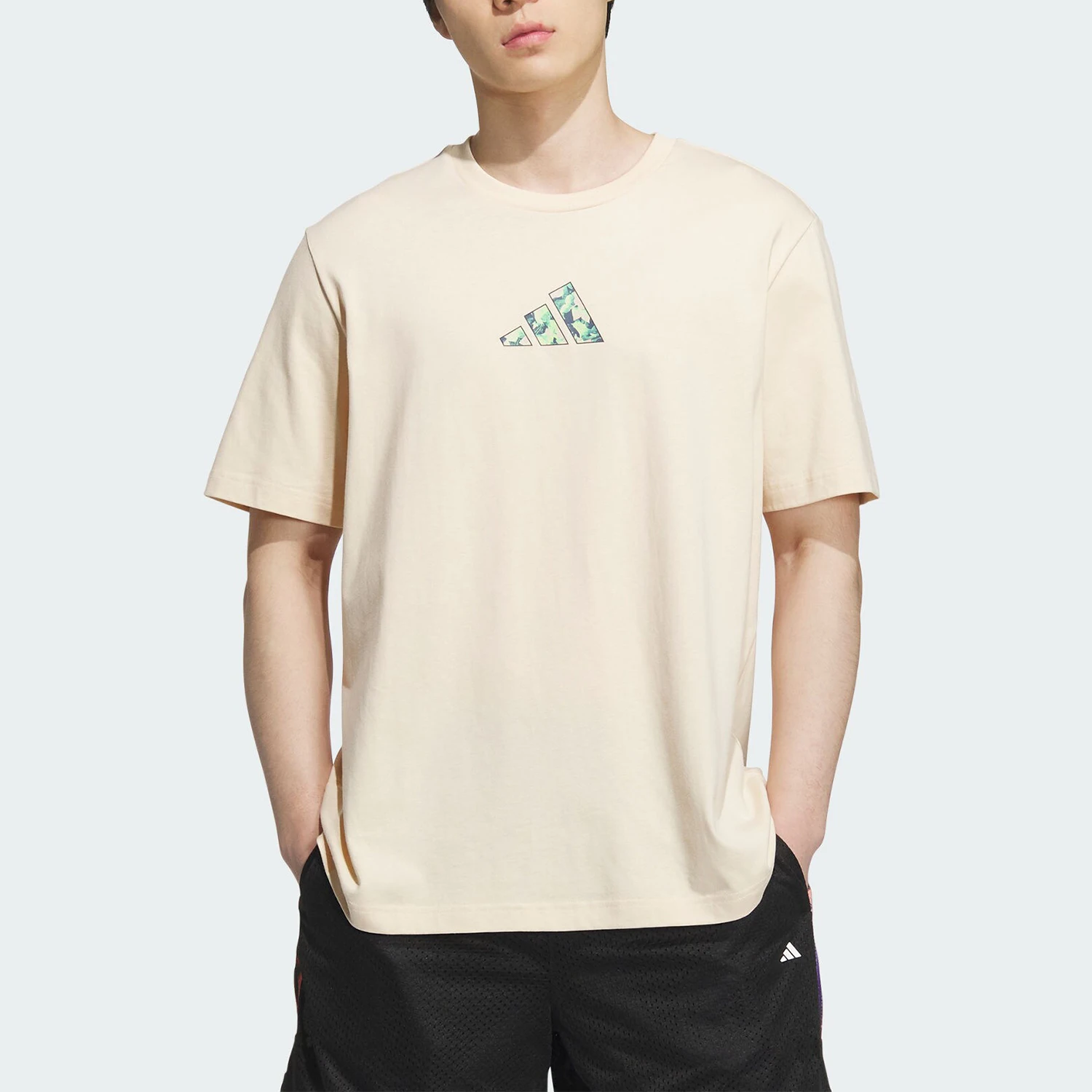 

Adidas genuine Summer New Men's Knit Breathable Basketball Sport T-Shirt JI7525