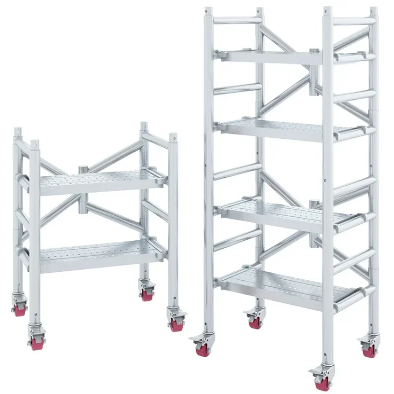 

# Леса складная подъемная платформа, утолщенная стальная труба, многофункциональное украшение, мобильный табурет для лошади, рама для активности #