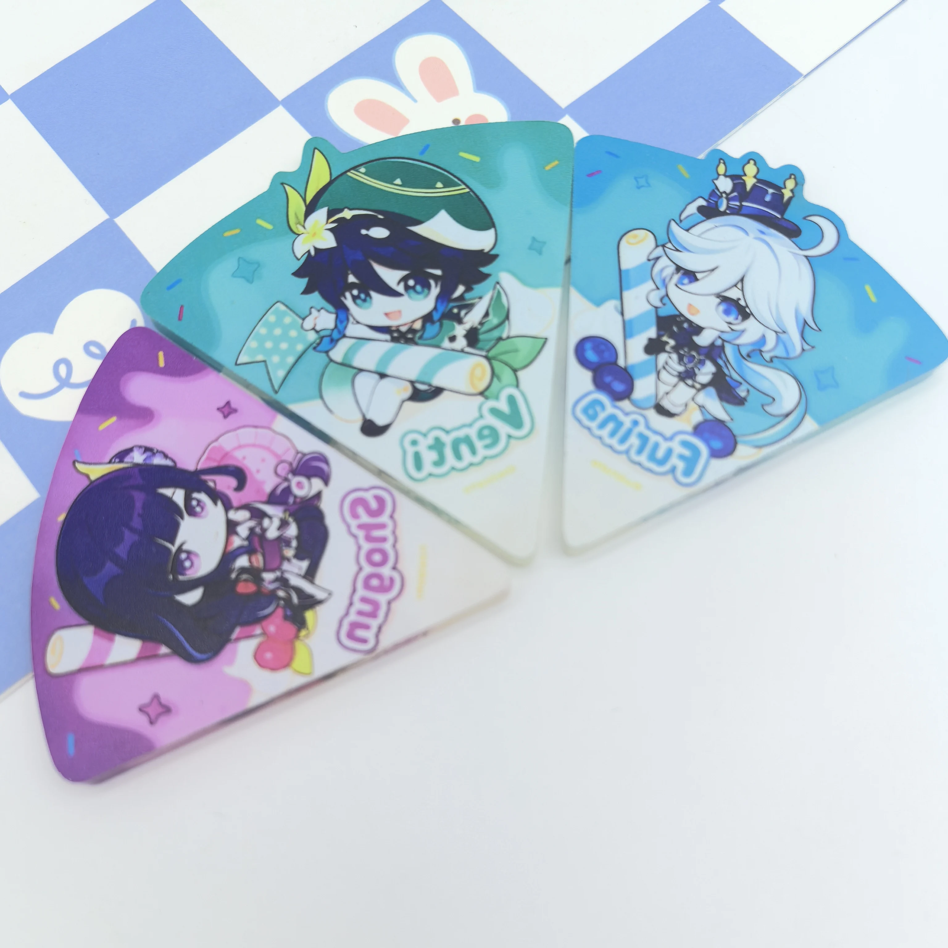 1pc Anime Acrylic Game Genshin for Friends Fun IP Character Venti the Raiden Shogun‌ Furina Arlecchino Unique Stand Gift Captain