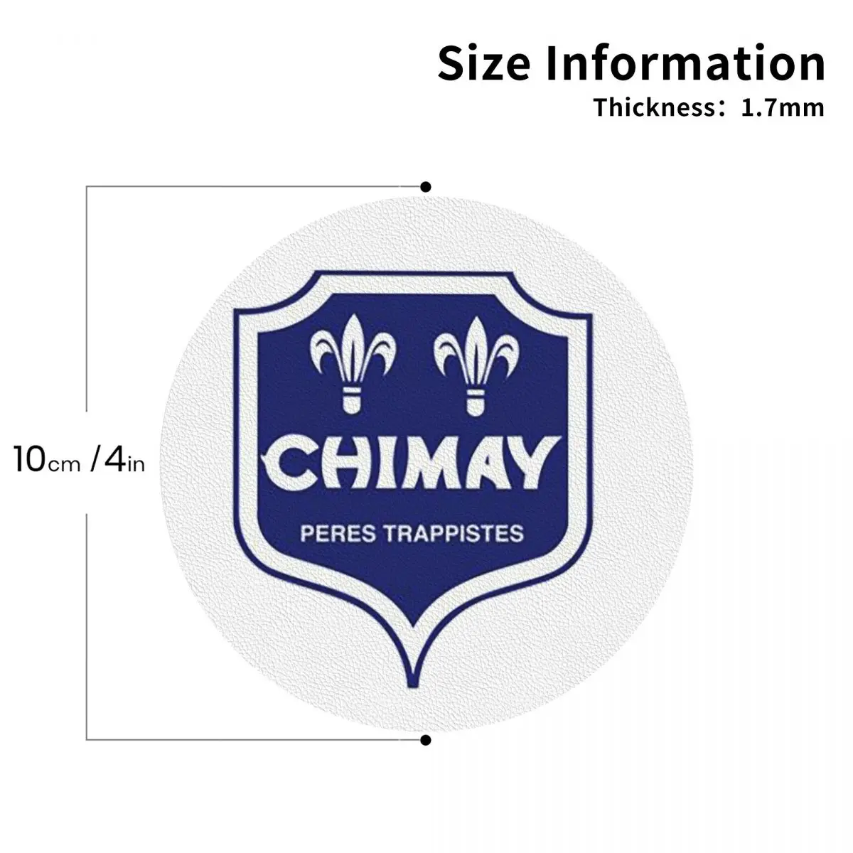 Chimay Logo Coasters Kitchen Placemats Non-slip Insulation Cup Coffee Mats For Decor Home Tableware Pads Set of 4 - view 5