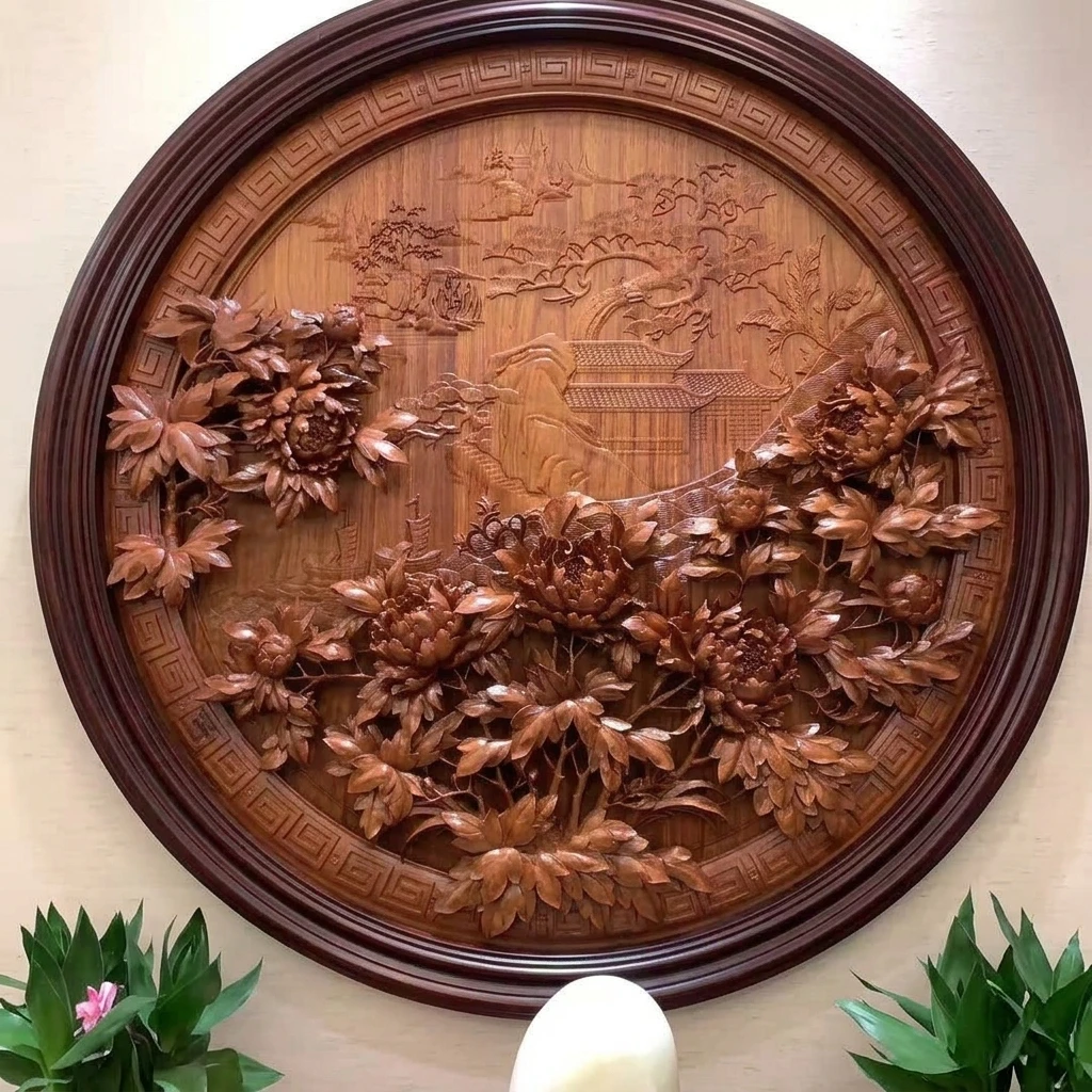 Custom Carved Handmade Wooden Wall Decoration Wooden Crafts Wooden Wall Panel Hand Carved Crafts Decoration