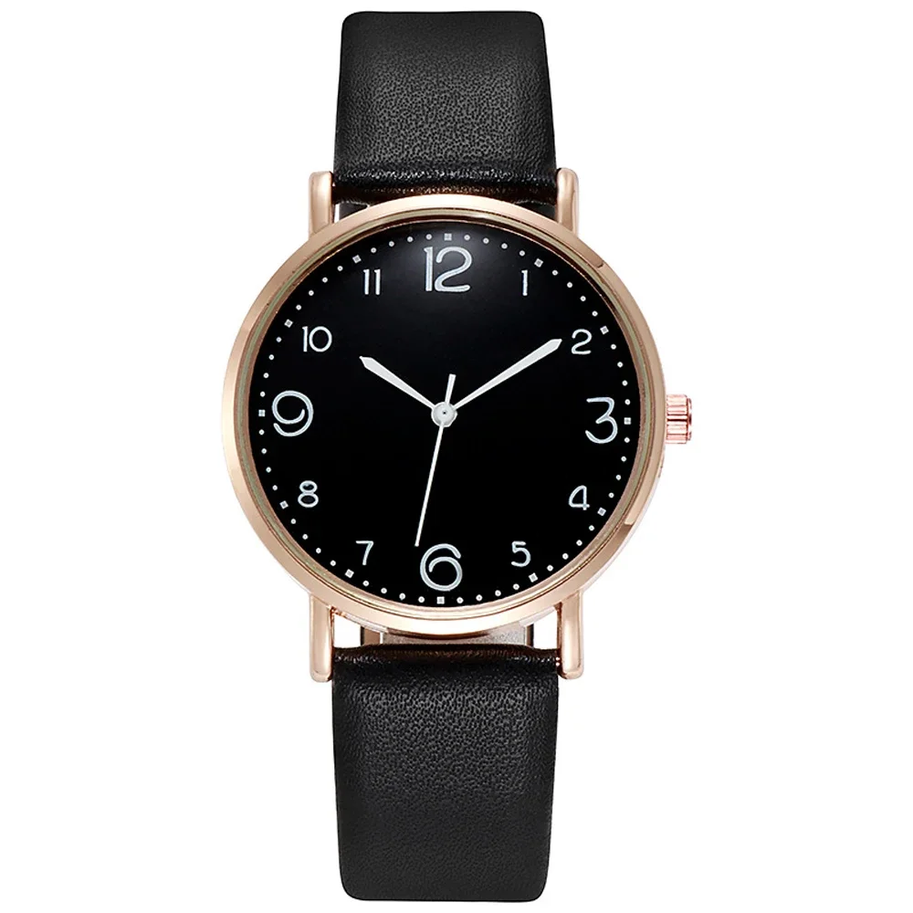 Digital Wristwatch for Women, Quartz Watch, Simple Belt, Casual Accessories, Gift for Female Friend, New, Round