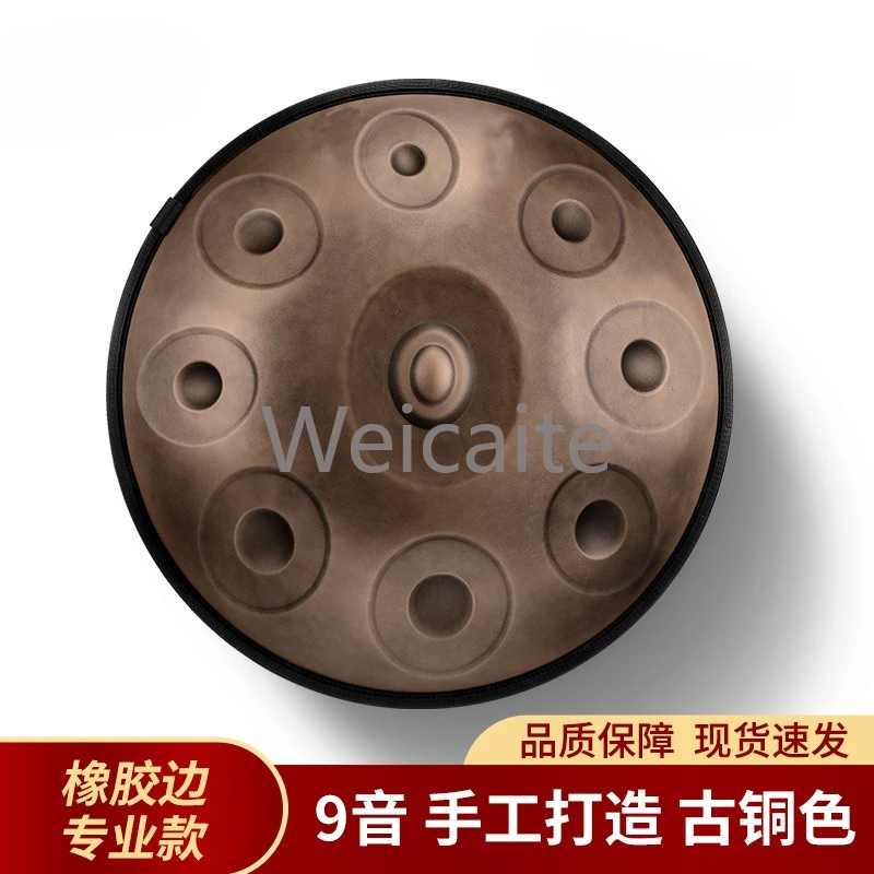 

Hand Disc Drum Space Silver 10 Tone Steel Tongue Drum Adult Percussion Instrument Handmade Professional Grade Ethereal Drum