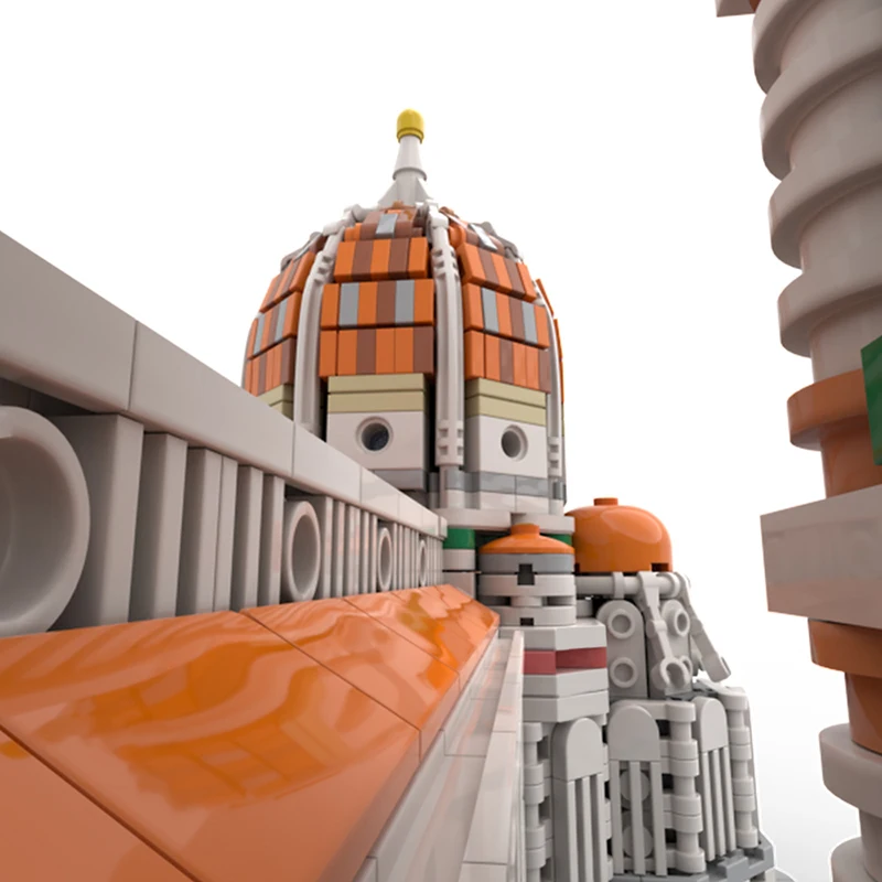 Kathedraal van Florence 1:800 Schaalmodel MOC Bouwstenen DIY Monteren Bakstenen Architectuur Display Collectie Kerstmis 2113PCS