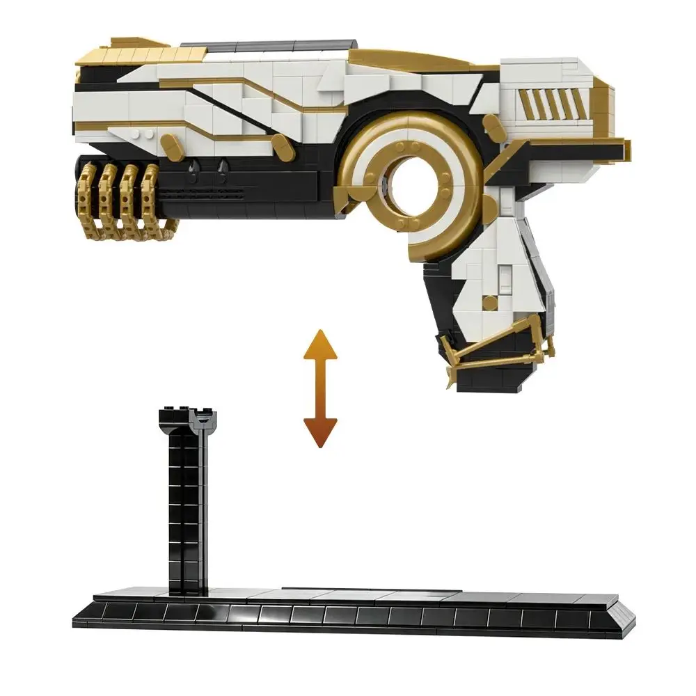 

MOC Warframe Gun Bricks Space War High Tech Warframe Gun Building Blocks Assembly Educational Toys Kids DIY Birthday Gifts