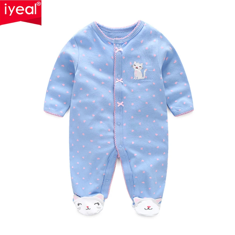 

IYEAL Spring Baby Romper Cotton Pyjamas For 0-12M Newborn Girl Boy Clothes Long Sleeves Baby Overalls Boy Girl Clothes Jumpsuit