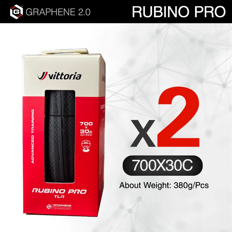 Vittoria Rubino Pro 700c Road Tire 25/28C Graphene 2.0
