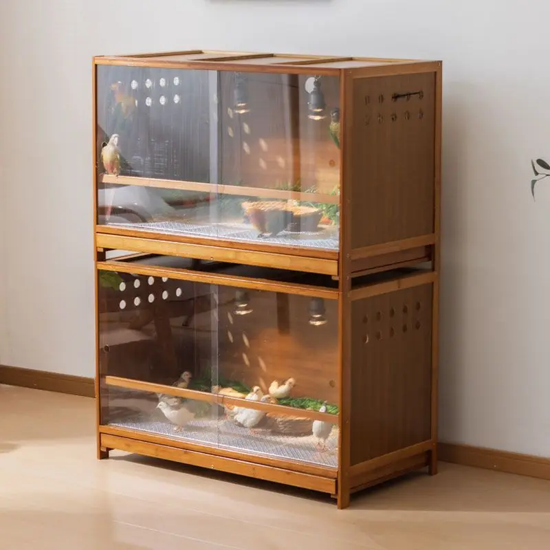 Feeding box with drawers Rutin chicken warm bird cage temperature control insulation brooding box Pet palace household box