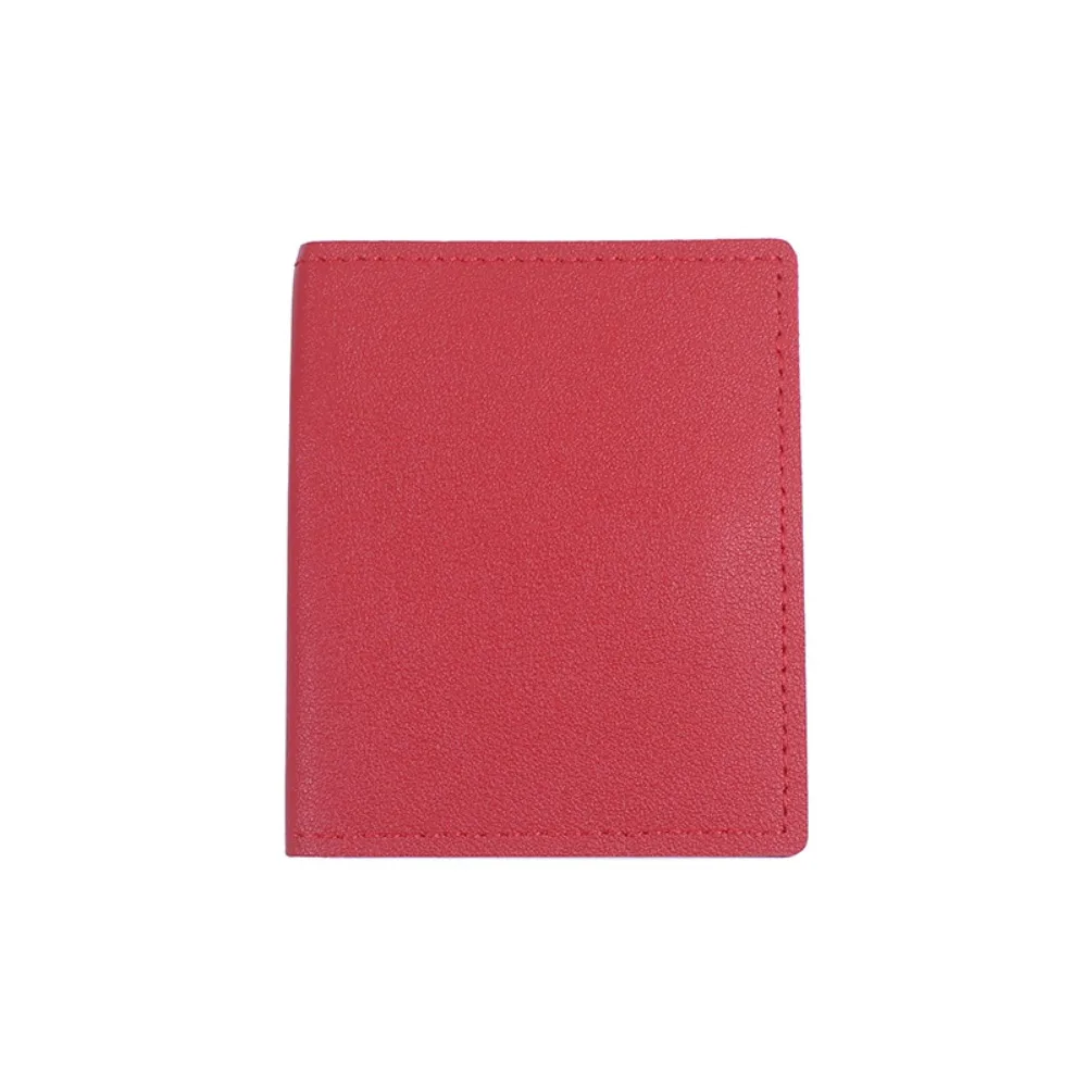 

Portable Pu Leather Card Bag Slim Anti Demagnetization ID Card Case Ultra-thin Multi Card Slot Coin Pouch Simple