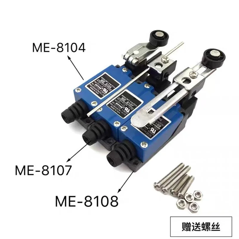 Interruptor de mini limite para alavanca de rolo rotatória, para cnc, 1 peça, me-8108 8104 8107 8169 8166 8111 ac250v 5a