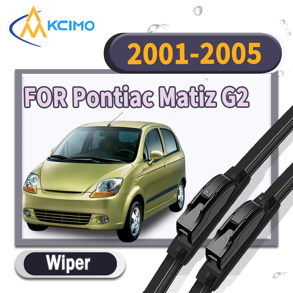 

High Performance Windshield Wiper Blades 2Pcs for Pontiac Matiz G2 2001-2005 Clear View Car Rain Brush Auto Accessories