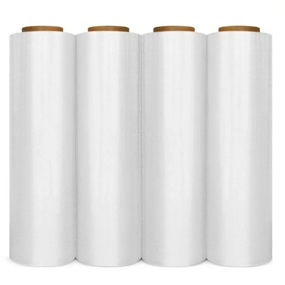 8 rollen 18 "x 1500' 80 gauge palletwikkel stretchfolie handkrimpfolie helder NIEUW