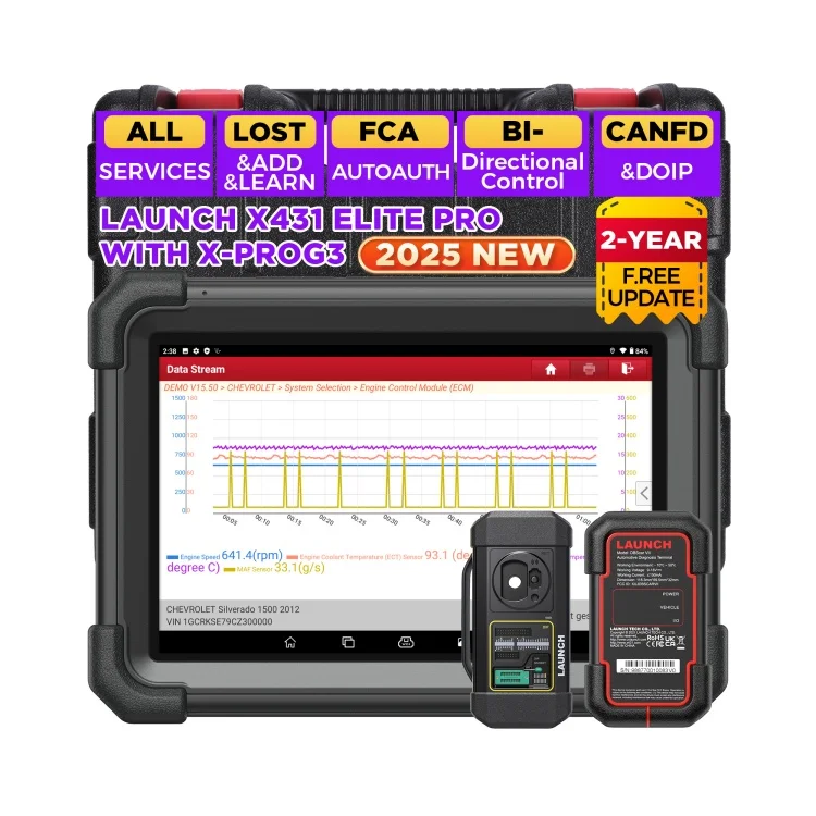 

LAUNCH X431 IMMO ELITE X-PROG3 XPROG3 Key Programmer Diagnostic Full System with 39 Reset Functions Support CAN FD DOIP