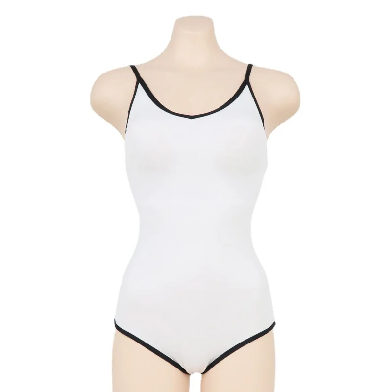 Traje de baño de una pieza con espalda descubierta para mujer, bañador Sexy, ropa de playa de moda coreana Simple, traje de baño de cintura alta para vacaciones y viajes