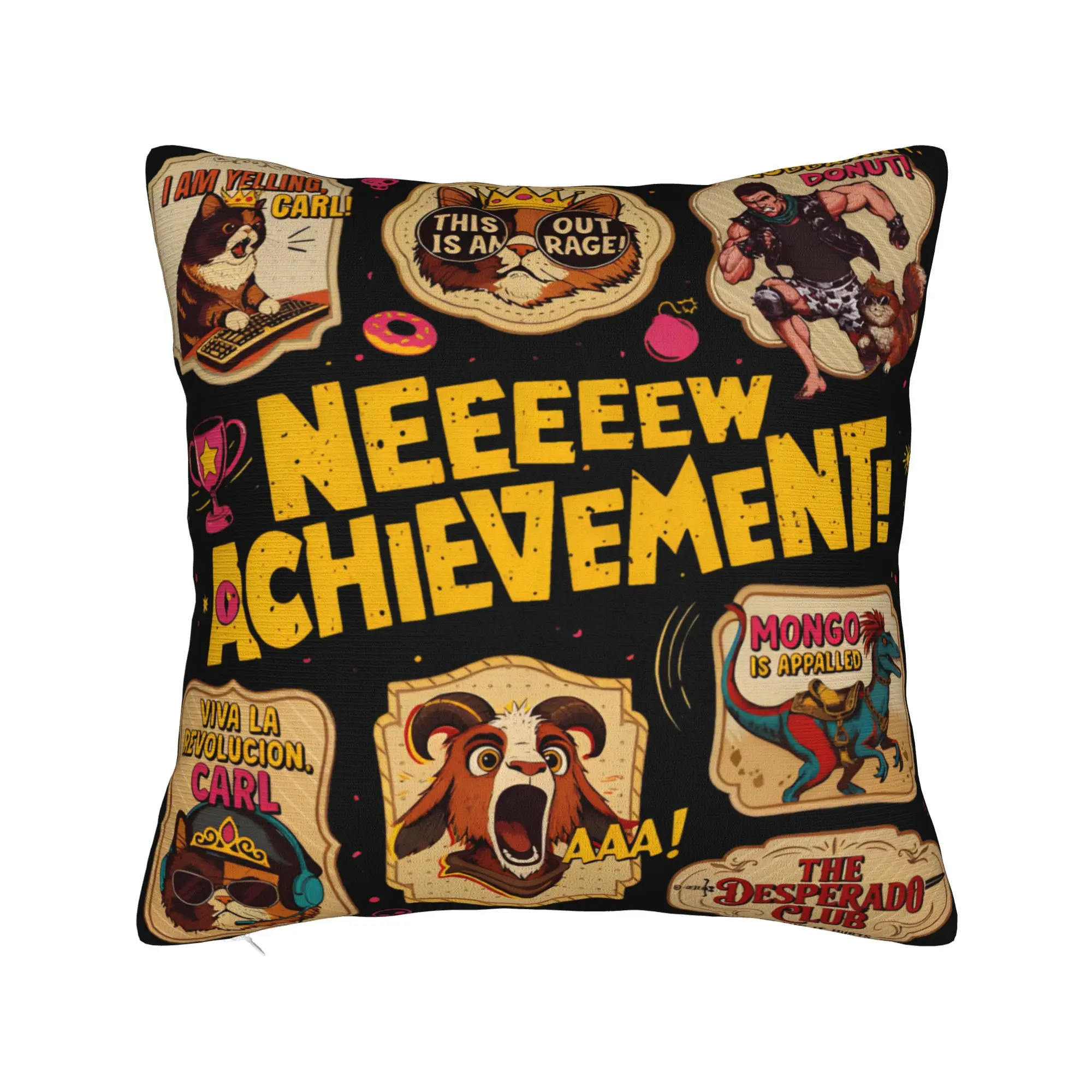 Home Decorations Dungeon Crawler Carl Game  Pillowcases Accessories  Pillow Covers Square Multiple Sizes