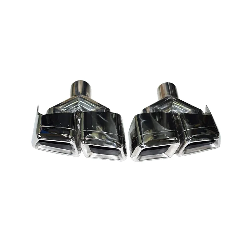 

For Mercedes-Benz C-Class W204 W205 E-Class W212 W218 S-Clas W221 Upgrade Benz AMG63 Four-Outet Y Rectangle Exhaust Tail Pipe