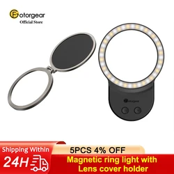 Fotorgear Photography Accessories for Xiaomi 14 Ultra Phone, Magnetic Ring Light Fill Light with Lens Cover Holder