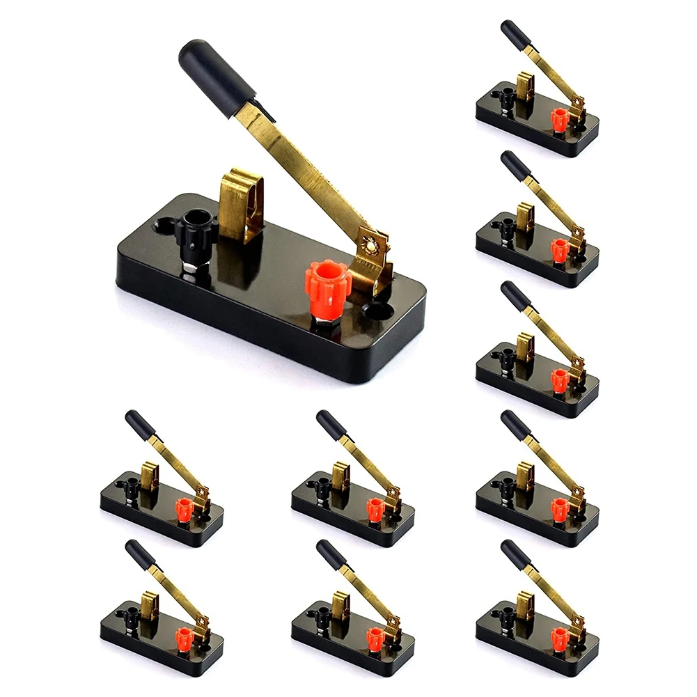 10Pcs Single Pole Single Throw Switch,Knife Switch:Used for Physics Laboratory,School Electronic Experimenting