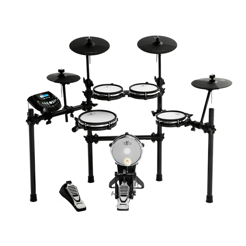 HXM Electronic Drum Kit Popular Digital Drum Kit 9-piece Full Mesh Drum Set