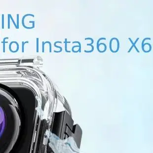 60M Waterproof Case For Insta360 X6 Invisible Dive Housing ABS Glass Shell Magnetic Mount Clear Lens Protect For Scuba Diving