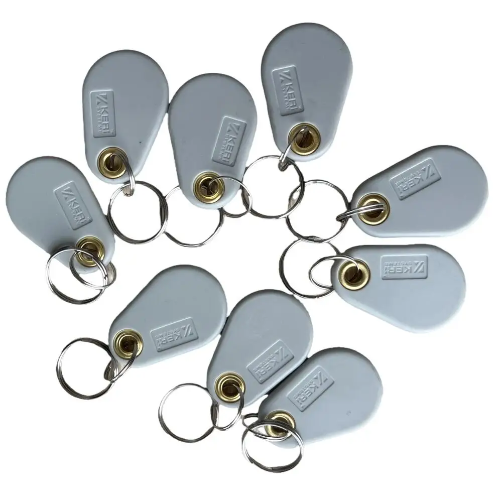 100Pcs 125KHZ EM4305 T5577 Token Tag Keychain Lock Keys RFID Blank Keyfob Key Fobs Rewritable ID Card For Access Control Card