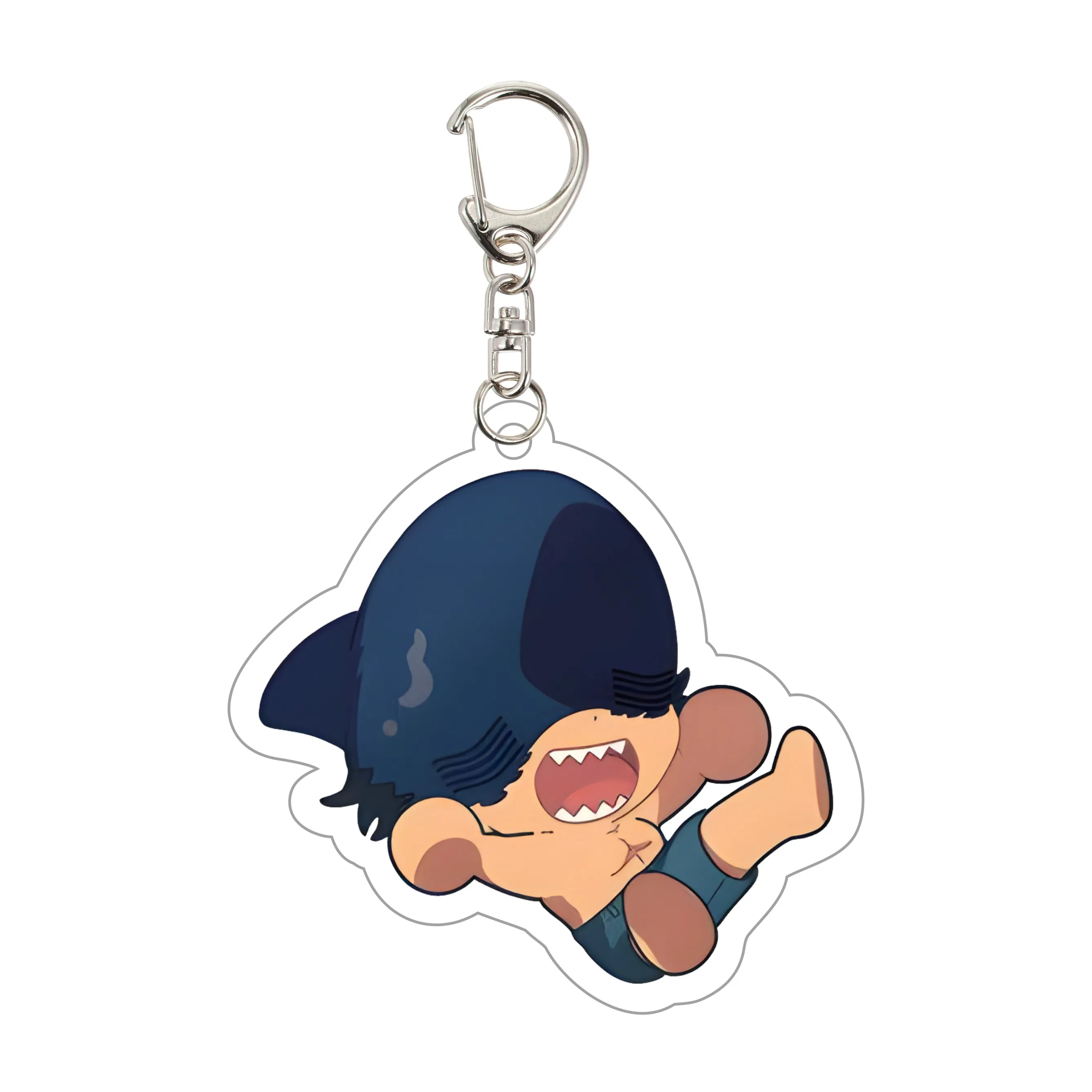 سلسلة مفاتيح أكريليك أنيمي من Chainsaw Man - قلادة شخصية كرتونية، مناسبة للحقائب والمفاتيح، هدايا تنكرية، هدية مثالية لمحبيها