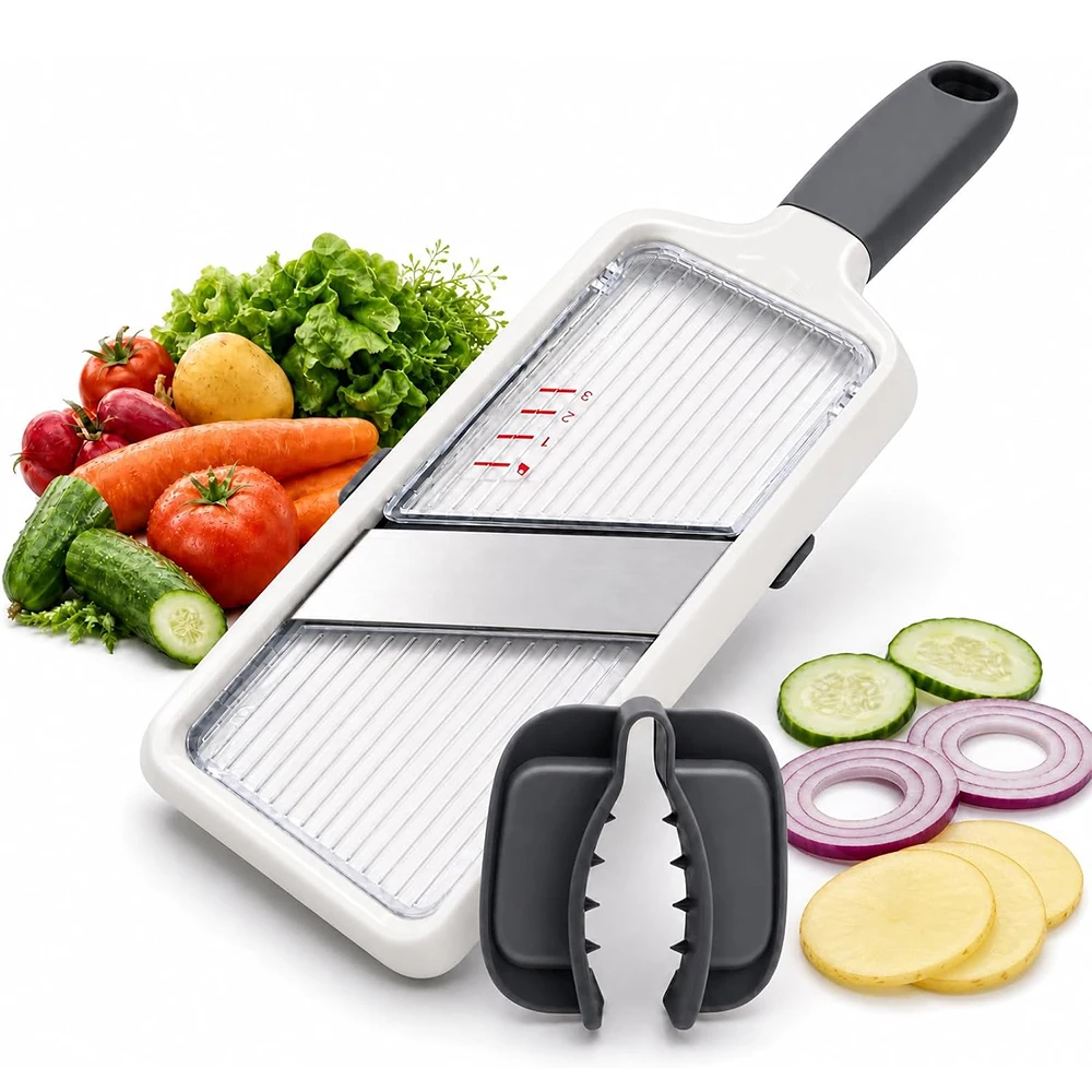 Multi Handheld Mandoline Slicer Stainless Steel Vegetable Slicer Cutter Kitchen Cabbage Shredder For Potato Carrot Cucumber