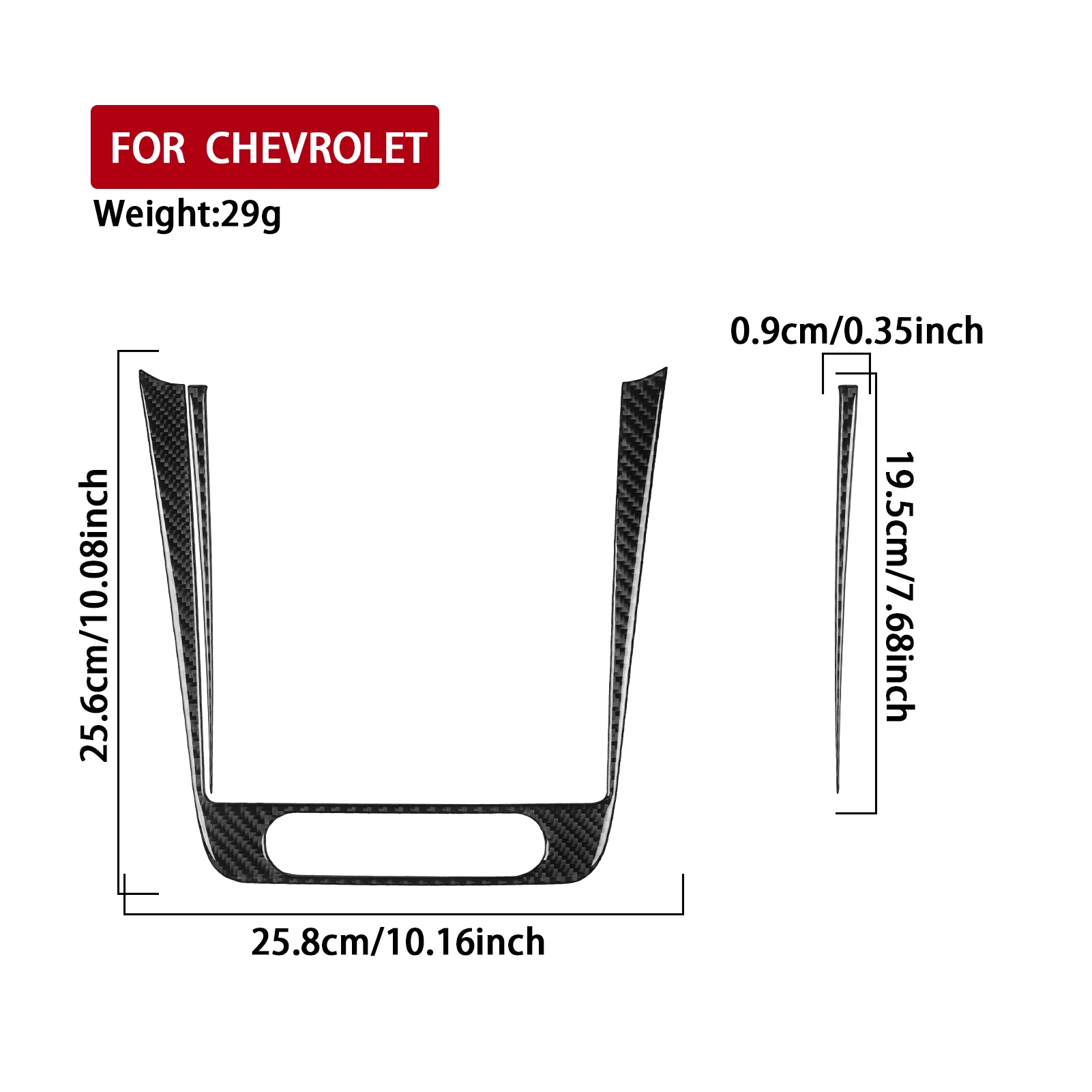Real Carbon Fiber Car Accessories Center Console Frame Trim Cover Soft Sticker For Chevrolet Malibu 2008 2009 2010 2011 2012 view 5