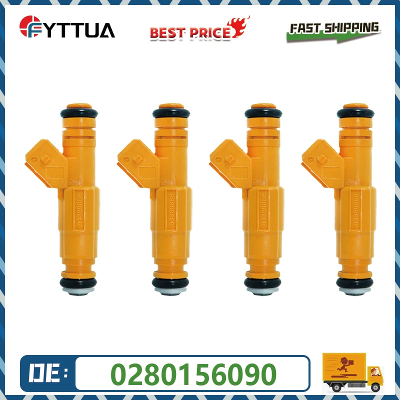 

4PCS Fuel Injector 0280156090 For Chevrolet Classic Vauxhal Opel Corsa 1.6L 1994-2010