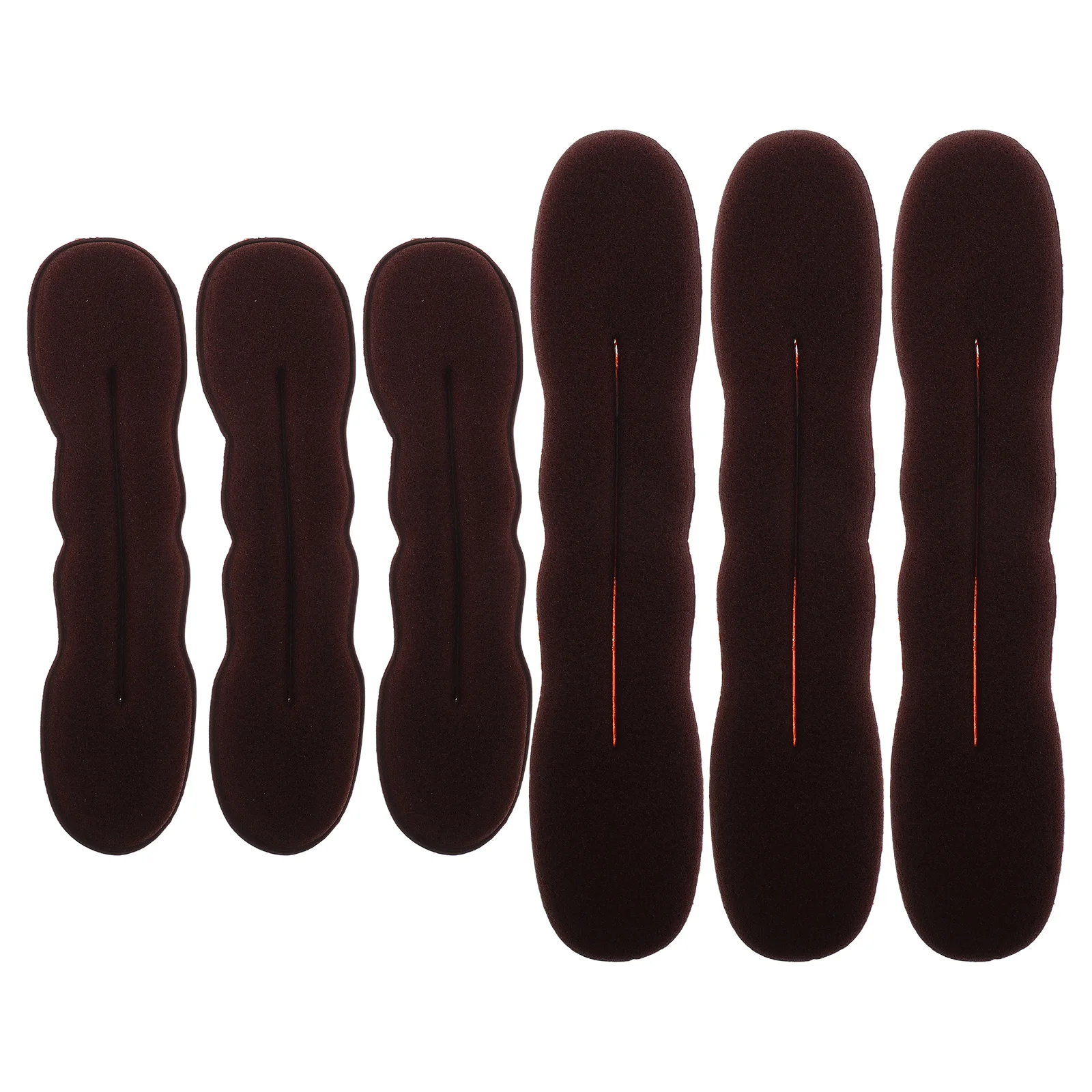 

6pcs Lazy Bun Maker For Women Large Thin Long Hair Donut Styler Reusable Messy Hairstyle Former Twist Band Tool Accessory