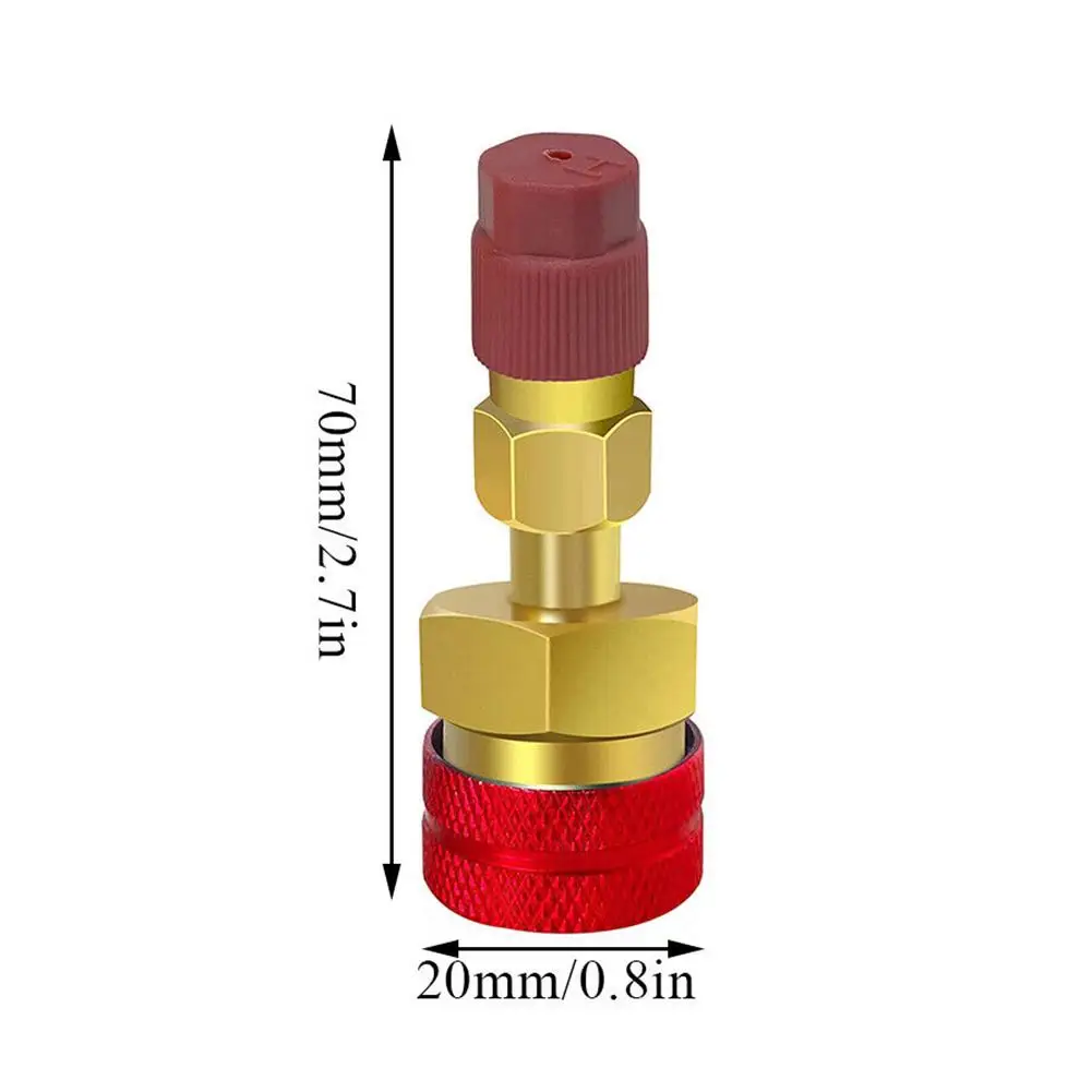 하이 사이드 퀵 커플러 어댑터 키트, R1234YF, R1234YF to R134A 변환 커넥터, A/C 냉매 충전 호스용, 2 개