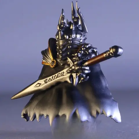 World of Warcraft Spelfigur Lich King Frostmourne Periferi Montera Byggstenar Skrivbordsdekoration Ornament Presentleksaker 8 best sales Lego World of Warcraft - №3