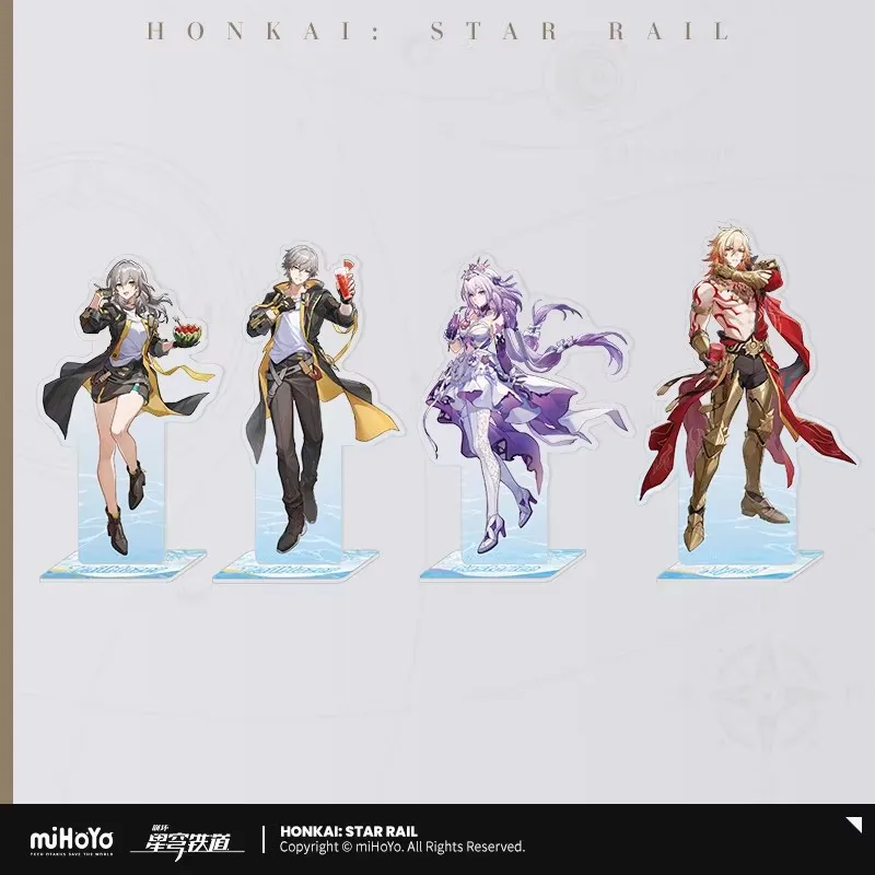 [Genuine] miHoYo Game Honkai Star Rail Acrylic Standee Caelus Mydei Castorice Desktop Ornament Anime Prop Cosplay Halloween Gift