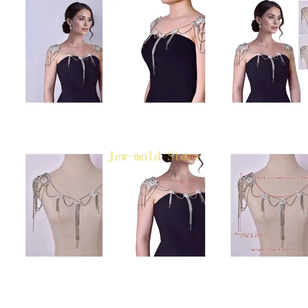 C71B قبالة الكتف أحجار الكتف الملحقات الزفاف سلسلة الهامش القابلة للفصل للمناسبات الخاصة #1