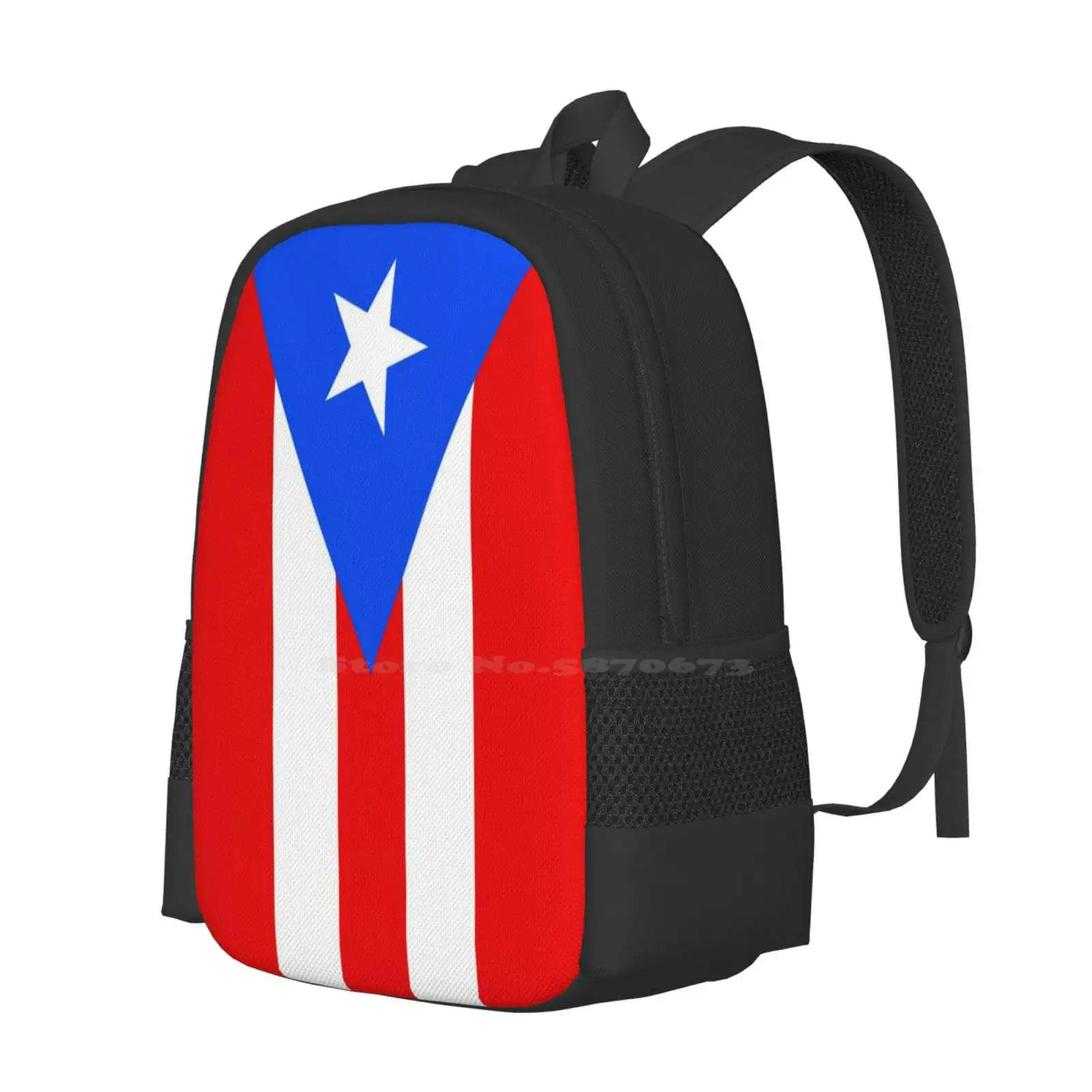 Puerto Rico Flag Duvet Bedspread School Bags Travel Laptop Backpack Puerto Rico Puertorican Puertorrique ? Os Nuyorican Flag