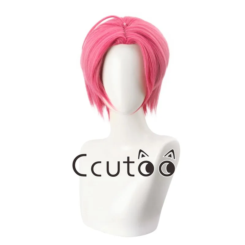 أنيمي KPop شيطان الصيادين ساجا بنين آبي شعر مستعار تأثيري قبعة الاصطناعية شعر مستعار قصير الرجال النساء هالوين حفلة كرنفال الدعائم